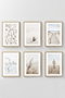 Wallity Artavessastko15 Set de 6 Pinturas Decorativas enmarcadas